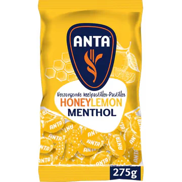 Afbeelding van Anta Flu Honey Lemon Menthol Keelpastilles 275 gram