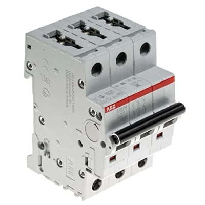 Afbeelding van Abb s203m installatieautomaat 3p c karakteristiek 25a iec en 60898 1 10 ka iec60947 2 15 3 module breedte 52 5mm 2cds273001r0254
