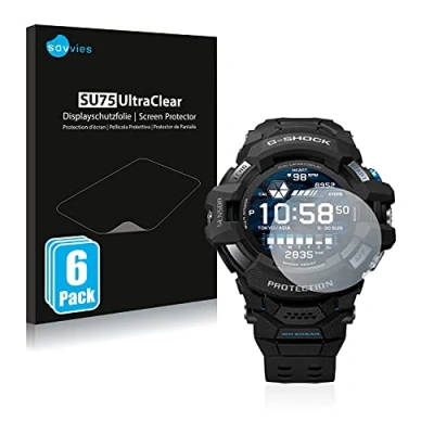 Afbeelding van Savvies (6 Stuks) Schermbeschermer voor Casio G Shock GSW H1000 Screen Protector Ultra Transparant
