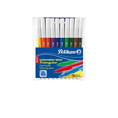 Afbeelding van Pelikan viltstift Colorella Star driehoekig, etui met 10 stuks in geas