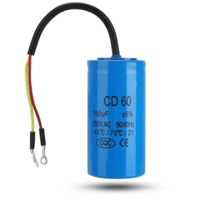 Afbeelding van Condensor, condensor cd60 continue 250vac 150uf 50/60Hz voor motorluchtcompressor