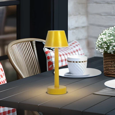 Afbeelding van Lindby Sfeerverlichting buiten RGB met dimmer 1licht Kunststof H: 24 cm geel Inclusief lichtbron