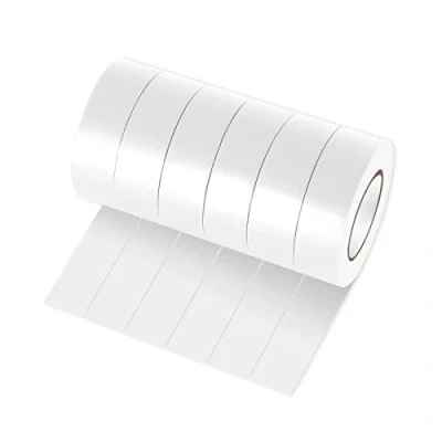 Afbeelding van Xrkuu 6 rollen witte elektrische tape, 18 mm x 10 m PVC isolatietape, waterdichte sterke zelfklevende tape voor draadprojecten, isolatie en reparatie gebroken draden