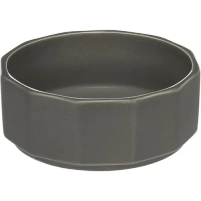 Afbeelding van Flamingo Valerio voer en waterbak, rond, grijs, 12 x 4,5 cm, 300 ml
