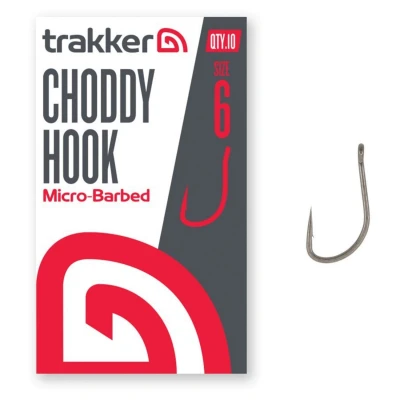 Afbeelding van Trakker Choddy Hooks Micro Barbed Haakmaat 6 (10 Stuks) Karperhaken
