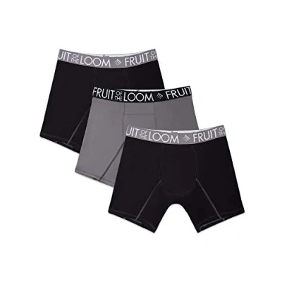 Afbeelding van Fruit of the Loom Ademend ondergoed boxershorts kort (3 pack) heren, Veelkleurig, XL