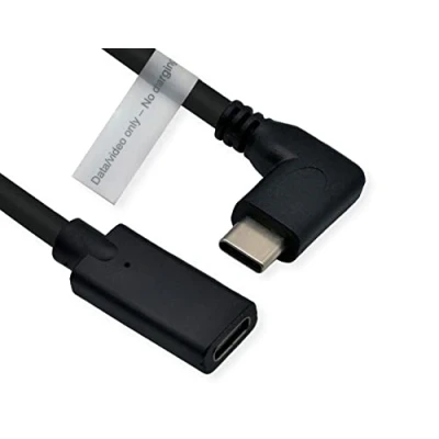 Afbeelding van ROLINE Type C Video Kabel, USB (DP Alt Mode) Extension Kabel C, M/F, zwart, 2 m