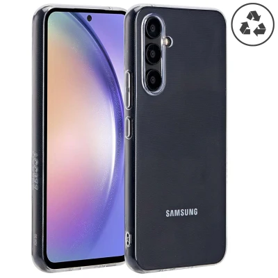 Afbeelding van Samsung Galaxy A54 (5G) Hoesje Siliconen en TPU (zacht) Accezz Softcase/Backcover Transparant Telefoonhoesje
