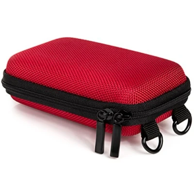 Afbeelding van Baxxtar Hardcase PURE RED S cameratas voor digitale compactcamera&#039;s met schouderriem en riemlus in rood