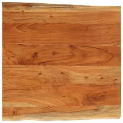 Afbeelding van Tafelblad vierkant natuurlijke rand 40x40x3,8 cm acaciahout