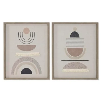 Afbeelding van Canvas Home ESPRIT Beige Modern Scandinavisch 40 x 4 50 cm (2 Stuks)