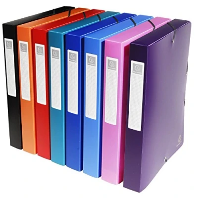 Afbeelding van Exacompta Archiefdoos Exabox elastisch 8 st A4 40 mm PP