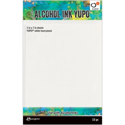 Afbeelding van Ranger Alcohol Ink Yupo Paperc White 144 Lbs 5x7 10 vel TAC63339