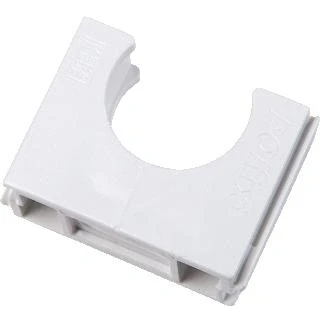 Afbeelding van Pipelife polfix kabelbuisklem 19mm klem kunststof wit 100 stuks 1196900845