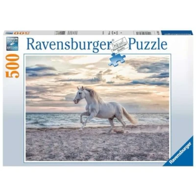 Afbeelding van Ravensburger Paard op het strand legpuzzel 500 stukjes