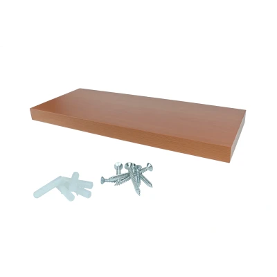 Afbeelding van Zwevende Wandplank 80 x 24 cm Teak Per Stuk