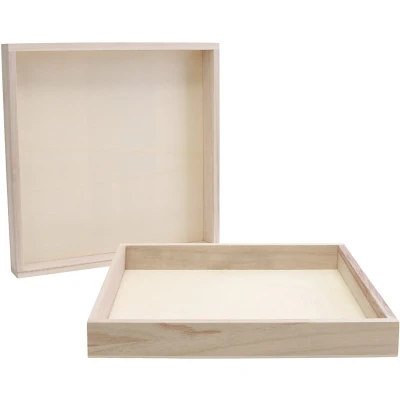 Afbeelding van Houten Frame Met Rand 24,5x24,5x3cm, 10st.