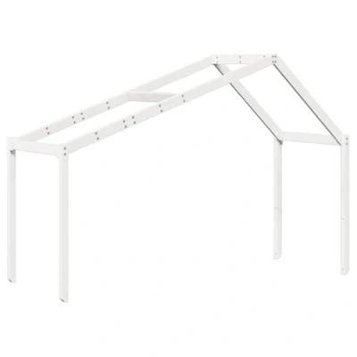 Afbeelding van Kinderbedhuisje 213x85,5x144,5 cm massief grenenhout wit