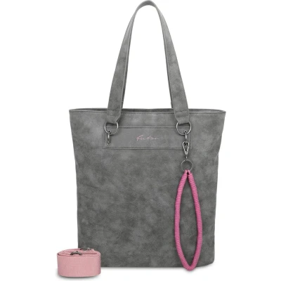 Afbeelding van Fritzi aus Preußen Schoudertas Wudy01 Rub Tote Bag Anthra Donkergrijs