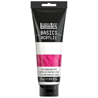 Afbeelding van Liquitex 8870308 Basics Acrylverf Lichte modelleerpasta voor acrylverf, een dekkende pasta, ideaal 3D effecten, kan met verf worden gemengd of na droging geschilderd tube van 250 ml