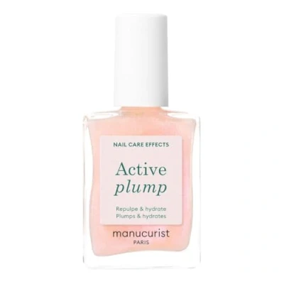Afbeelding van Manucurist Active Plump Nagellak &amp; Verzorging Collageen Perzik Extract Nagel Hydrator met Ultra Glanzende Baby Rose Glinstering voor Instant Plumping Effect Volumizer Veganistisch