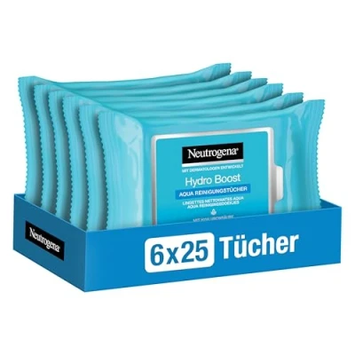 Afbeelding van x6 Neutrogena Hydra Boost Wipes 25 stuks