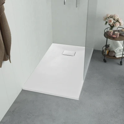Afbeelding van vidaXL Douchebak 100x70 cm SMC wit