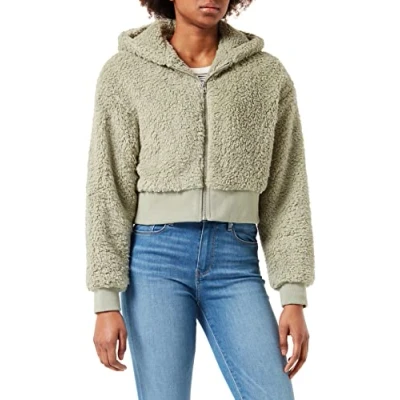 Afbeelding van Urban Classics Sherpa Winterjas, Dames, Maat: 3XL, Softsalvia