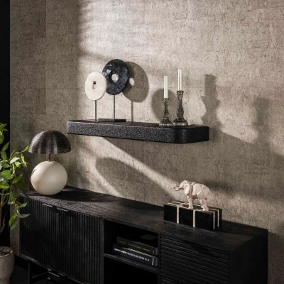 Afbeelding van Hoyz Collection Wandplank 100cm Metallic Grijs