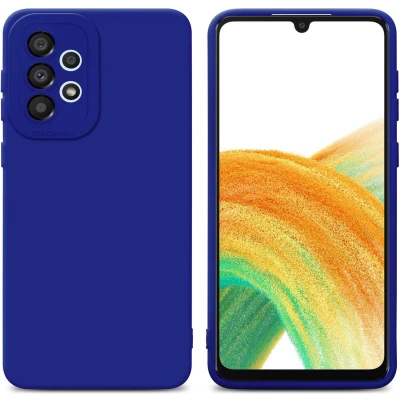 Afbeelding van Cadorabo Hoesje geschikt voor Samsung Galaxy A52 (4G / 5G) A52s in FLUID BLAUW Beschermhoes TPU silicone Cover Case