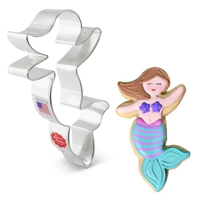 Afbeelding van Ann Clark Cookie Cutters Meermin Koekjesvorm, 11,4 cm