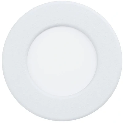Afbeelding van EGLO LED inbouwspots Fueva 5, Ø 8,6 cm, spot van staal en een kunststof lichtoppervlak, inbouwlamp in wit, inbouwspot plat, lage inbouwdie