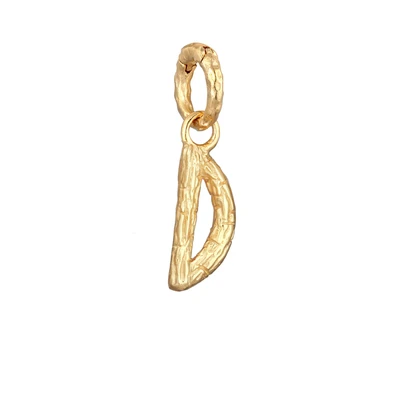 Afbeelding van Elli Organic Letter D Hanger goldcoloured, Dames, Maat: One Size, Gold coloured