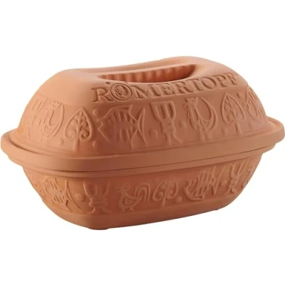 Afbeelding van Römertopf Braadpan Rustico Keramiek Stoomkoker, Keramische Braadpan, 4 liter, Bruin