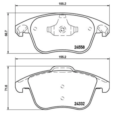Afbeelding van Brembo Remblokset P 61 117