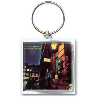 Afbeelding van David Bowie Ziggy Stardust Sleutelhanger