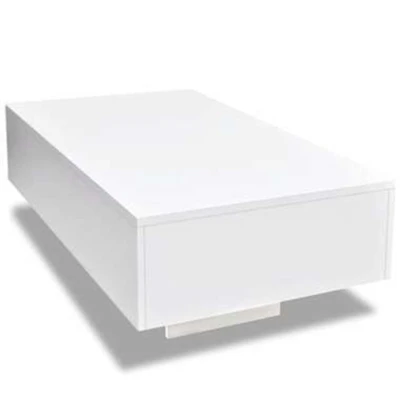 Afbeelding van Salontafel hoogglans wit