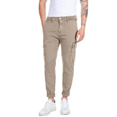 Afbeelding van Replay Heren Slim fit Cargo Jeans Jaan Hypercargo Colour, 020, zand, 31W / 32L