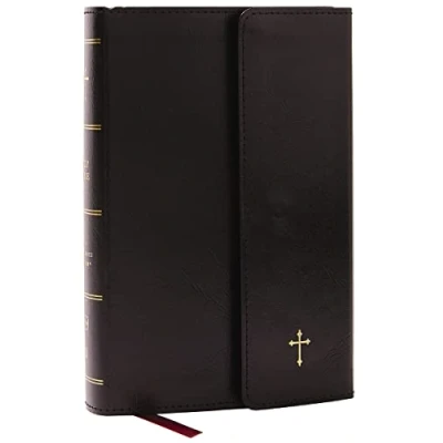 Afbeelding van NKJV Compact Paragraph Style Bible w/ 43,000 Cross References, Black Leatherflex Magnetic Flap, Red Letter, Comfort Print: Holy Bible, New King James Version: Version