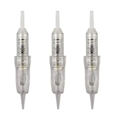 Afbeelding van 20 stuks Wegwerp Transparante Spiraal Permanent Make up Dermograaf Naalden voor Microblading (3P)