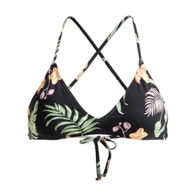 Afbeelding van Roxy Classics Athletic Bikinitop, Dames, Maat: Medium, Anthracite island escape