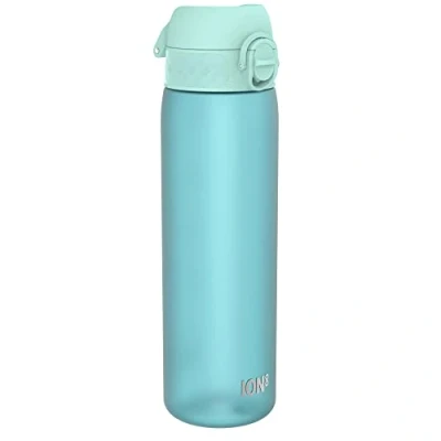 Afbeelding van ION8 Waterfles, 500 ml/18 oz, Lekvrij, Makkelijk te Openen, Veilige Vergrendeling, Vaatwasserbestendig, BPA vrij, Draaghendel, Past in Bekerhouders, Schoon, Geurvrij, Sonic Blauw Drinkfles