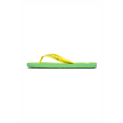 Afbeelding van Quiksilver Molokai Teensandalen, Heren, Maat: 44, Green yellow Kunststof