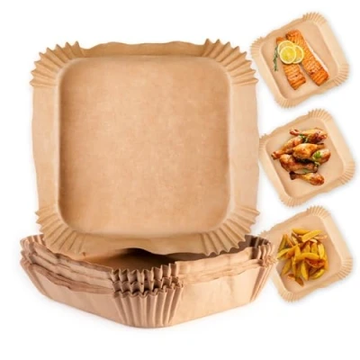 Afbeelding van GOURMETmaxx bakpapier voor heteluchtfriteuses (2 5 liter) 50 stuks