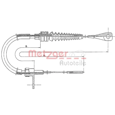 Afbeelding van METZGER 11.0651 Gaskabel COFLE