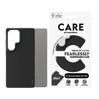 Afbeelding van CARE by PanzerGlass Fashionable Case Zwart w. QI Module Samsung S25 Ultra