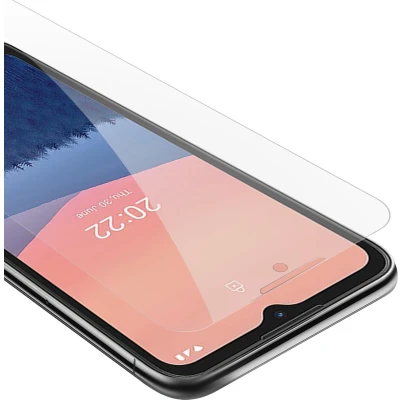 Afbeelding van Cadorabo Screenprotector geschikt voor Nokia C21 Pantser film Beschermende in KRISTALHELDER Geharde (Tempered) display beschermglas 9H hardheid met 3D Touch