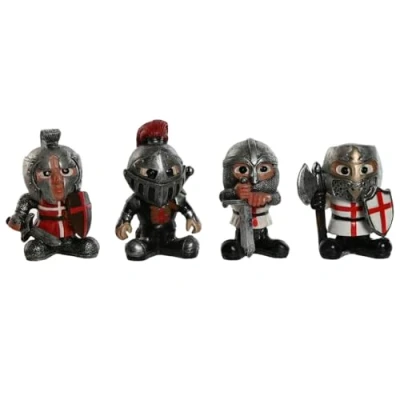 Afbeelding van Decoratieve figuren Home ESPRIT Rood Grijs 7 x 4 9 cm (4 Stuks)