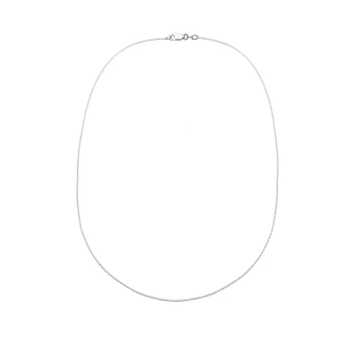 Afbeelding van Elli Basic BOX Chain Ketting, Dames, Maat: 60, Silber