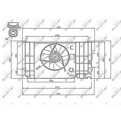 Afbeelding van NRF Ventilatorwiel motorkoeling 47740